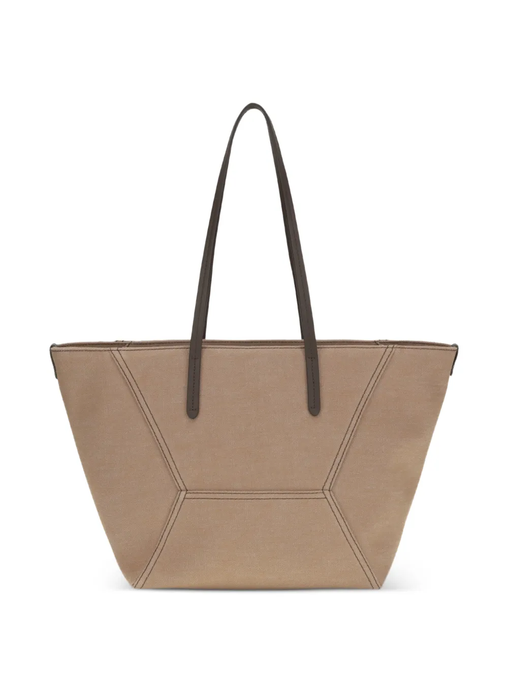 Brunello Cucinelli Monili-embellished tote bag - Toni neutri