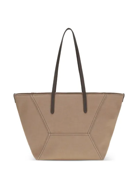 Brunello Cucinelli Bolsa tote com aplicação Monili