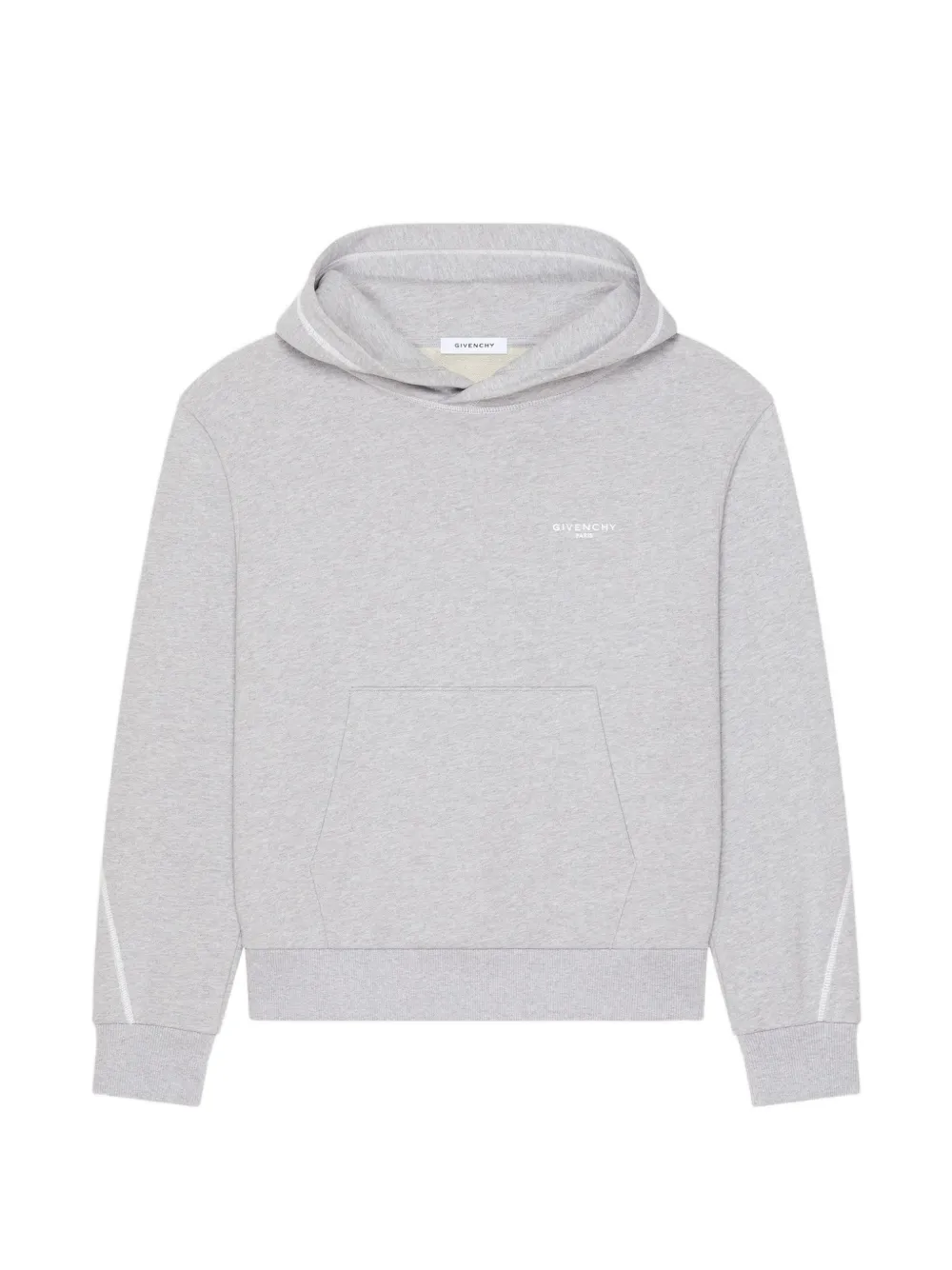 Givenchy Couture Seam fleece hoodie Grijs