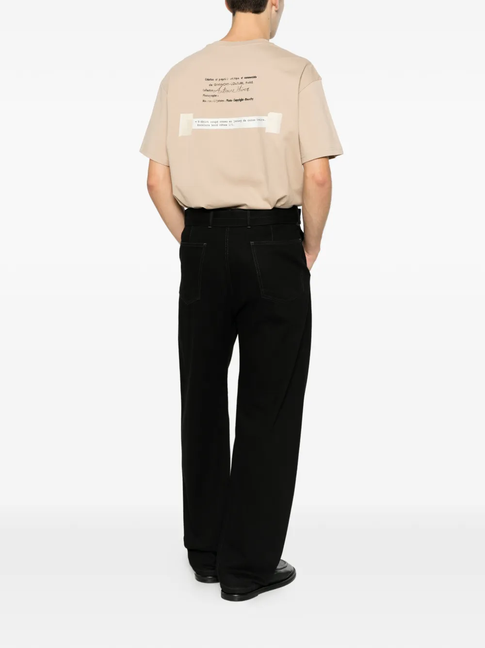 Givenchy T-shirt met logoprint Beige