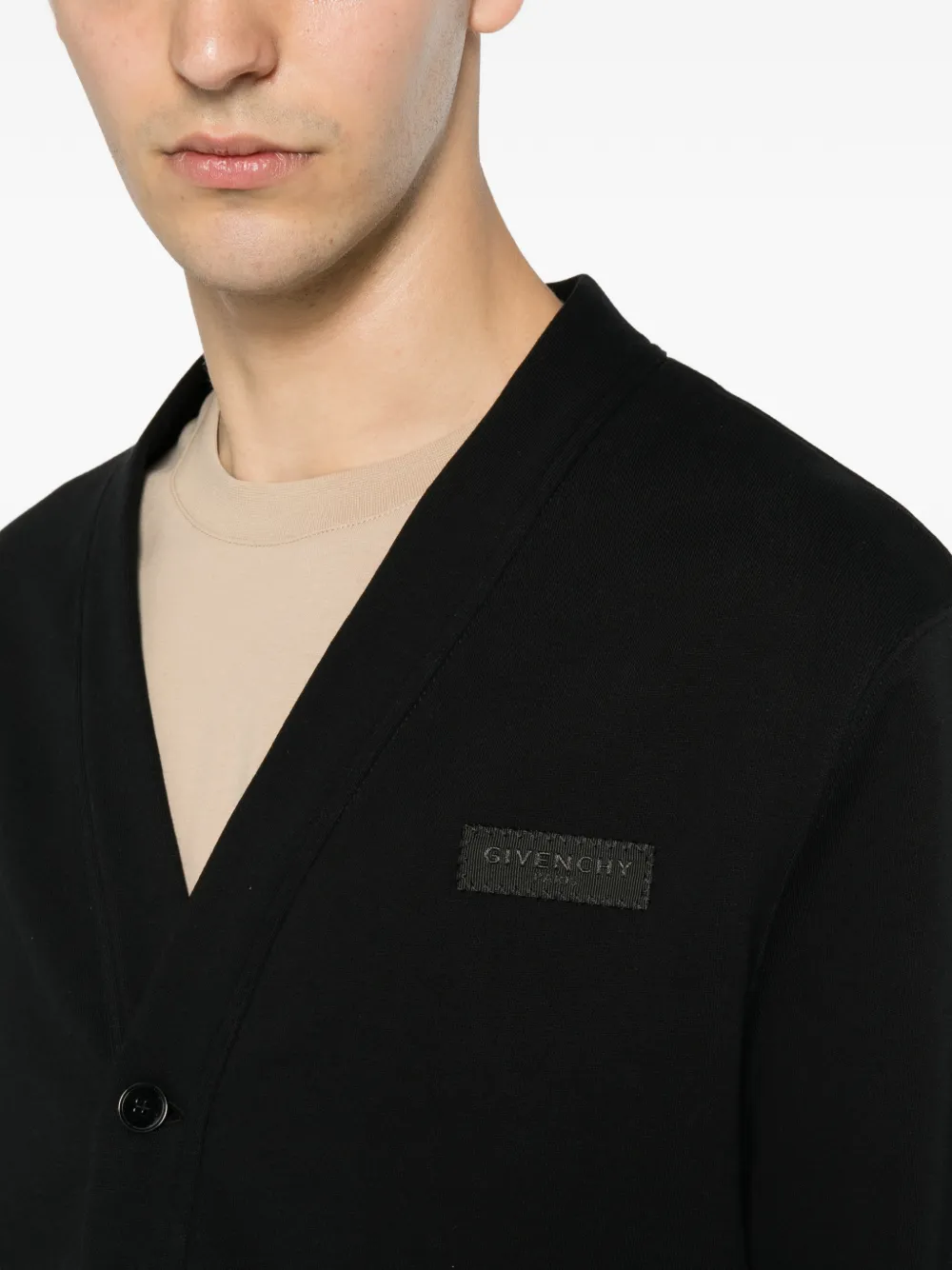 Givenchy Vest met logopatch Zwart