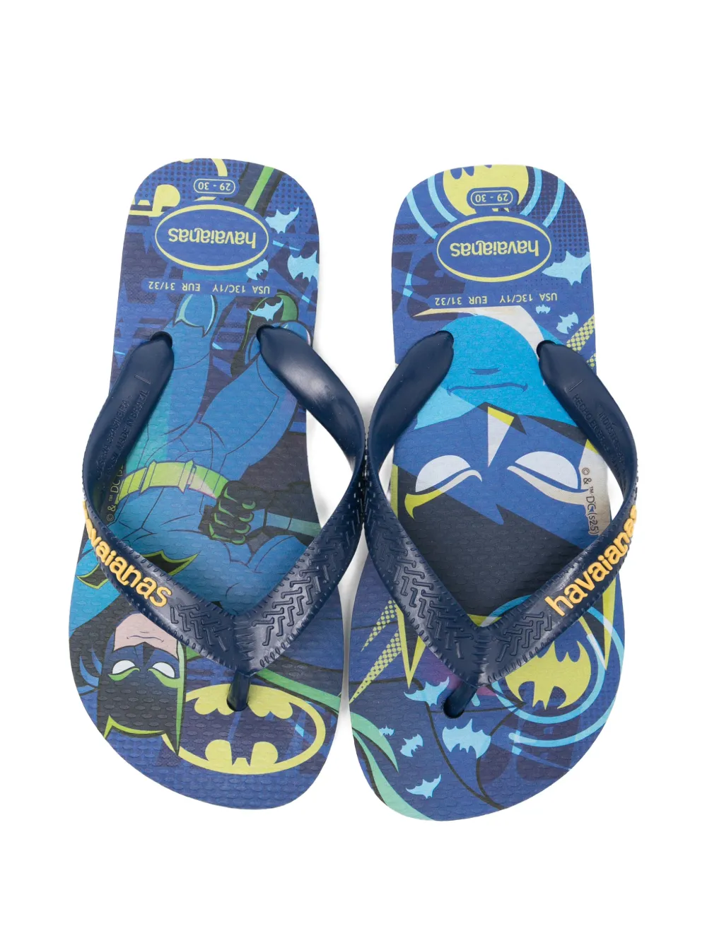 Havaianas Kids x Top Warner logo-print flip flops Blauw