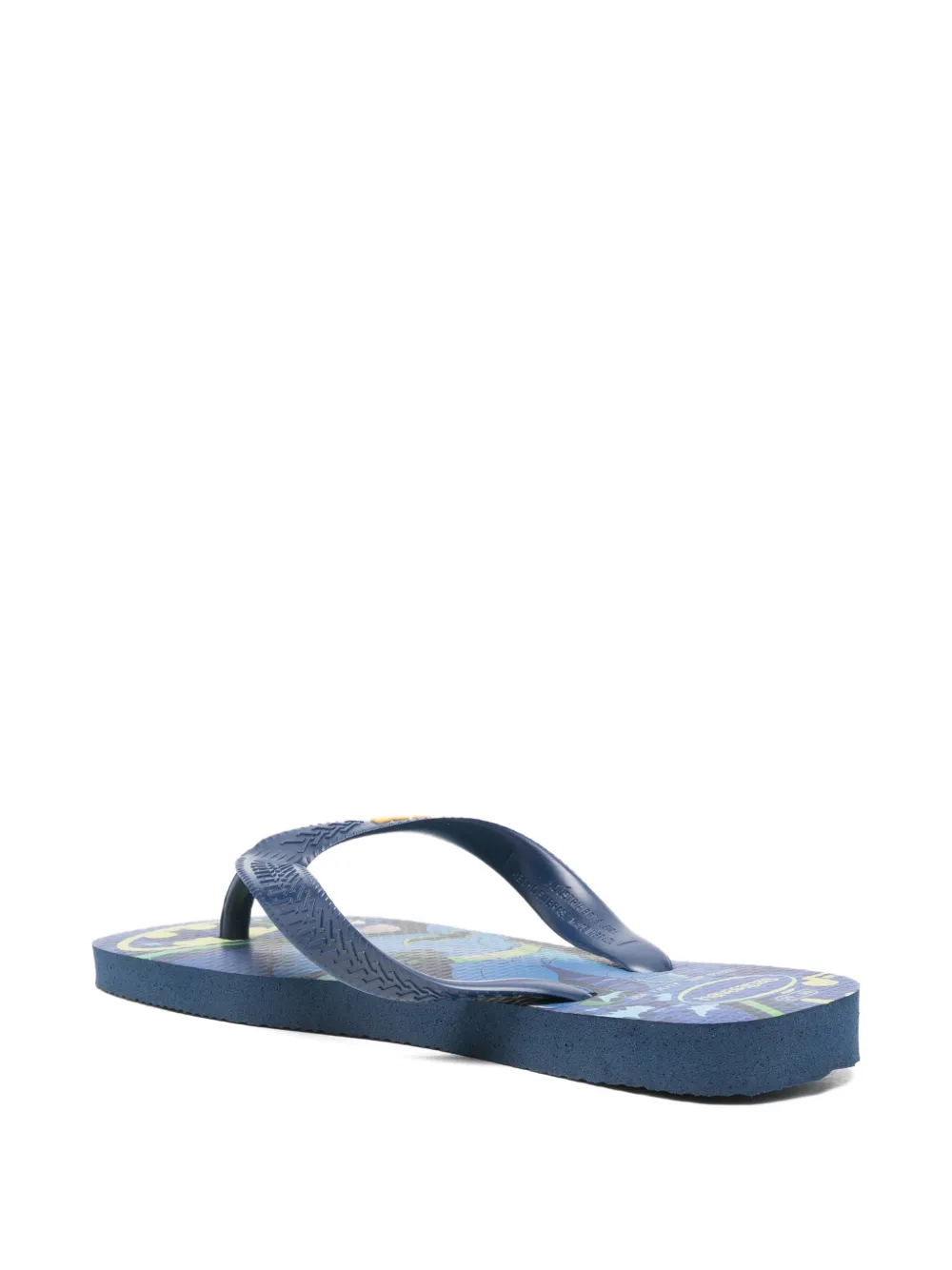 Havaianas Kids x Top Warner logo-print flip flops Blauw