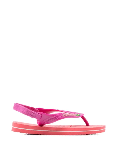 Havaianas Kids sandalias con tira trasera y logo