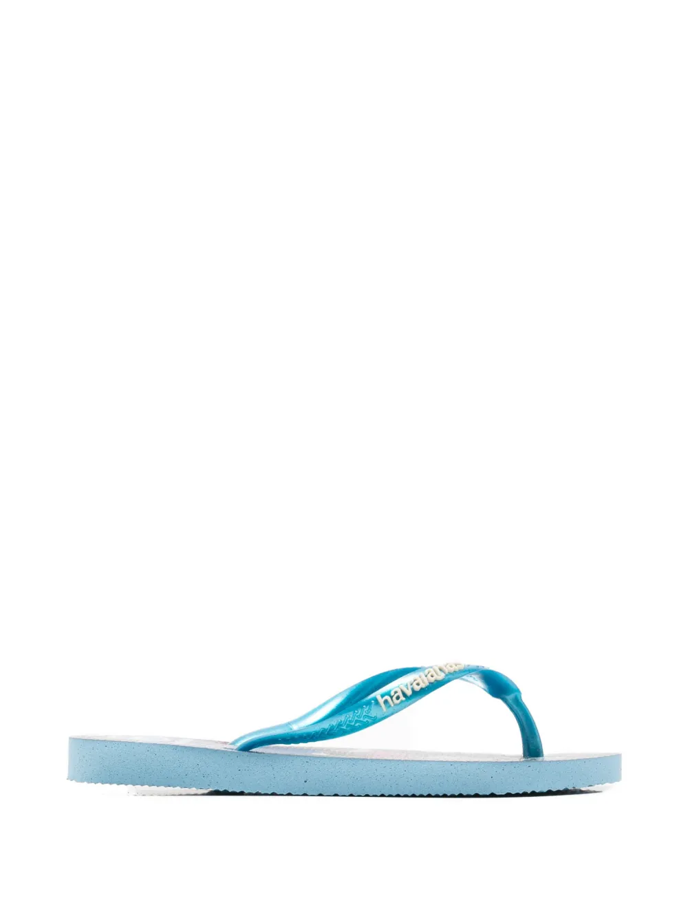 Havaianas Kids X Disney Slim Princess graphic-print flip flops Blauw