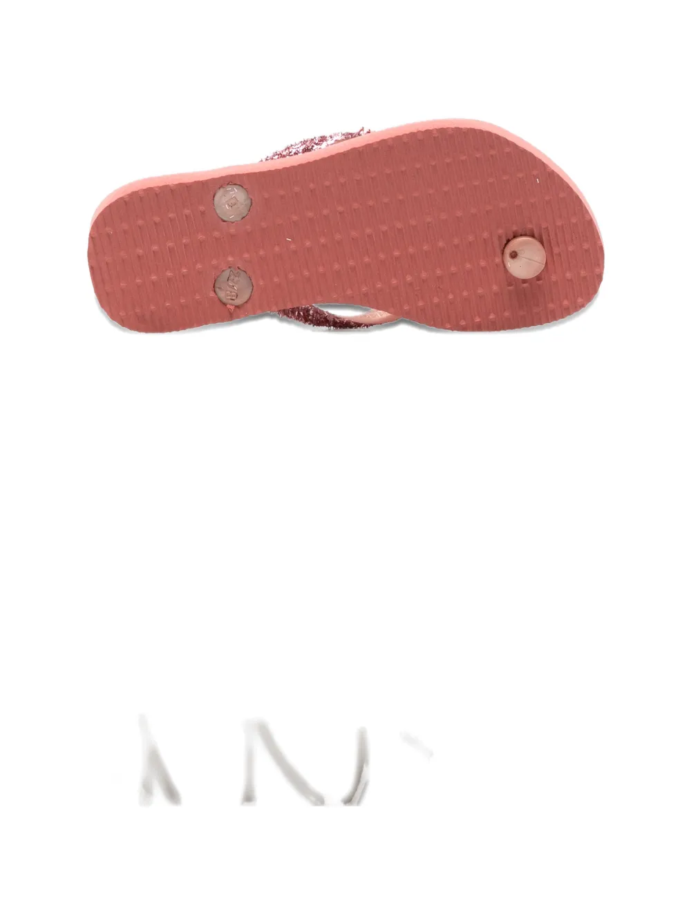 Havaianas Kids Slim Glitter II logo-detail flip flops Roze