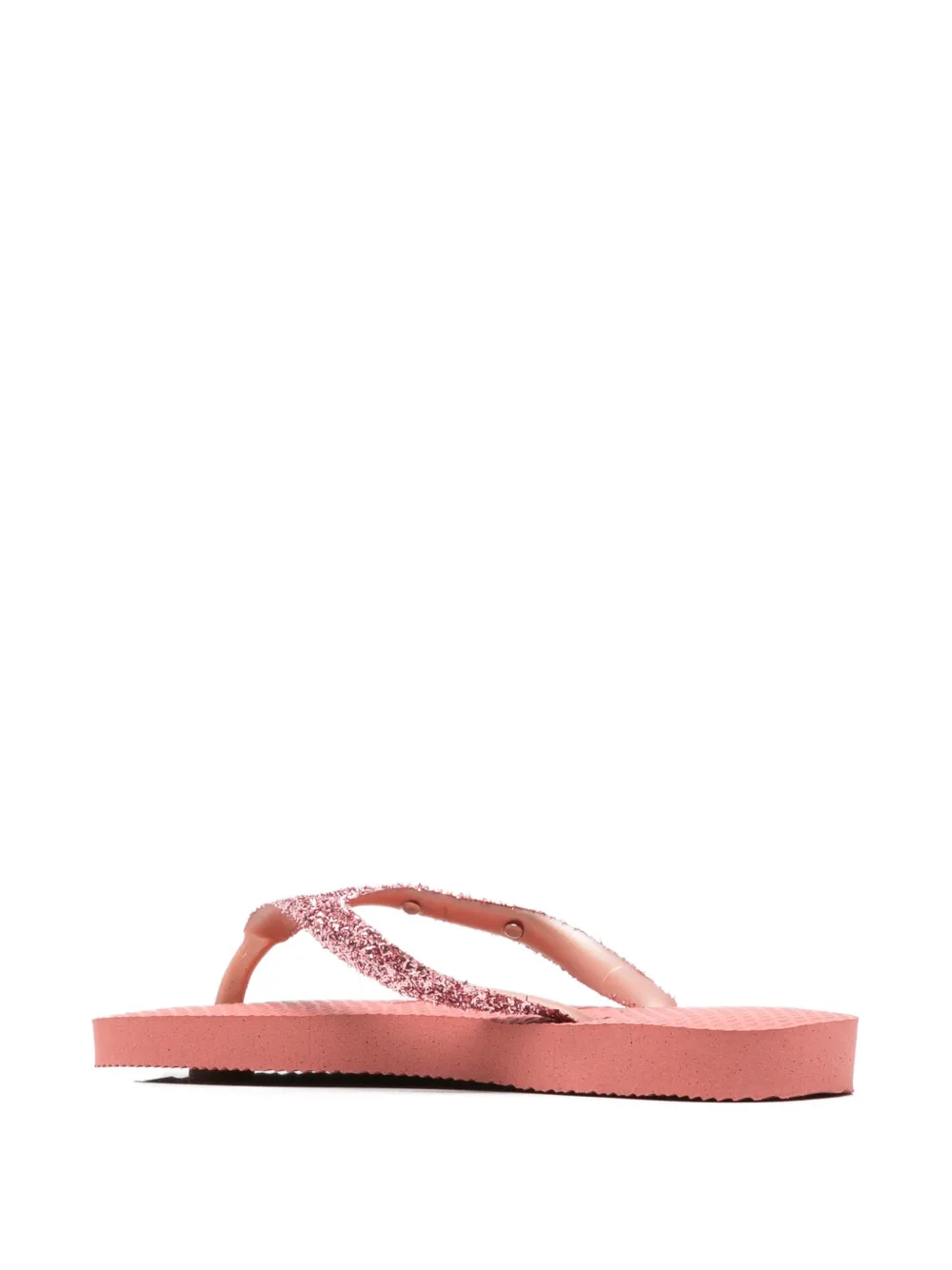 Havaianas Kids Slim Glitter II logo-detail flip flops Roze