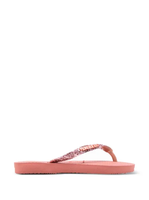 Havaianas Kids chanclas Slim Glitter II con logo