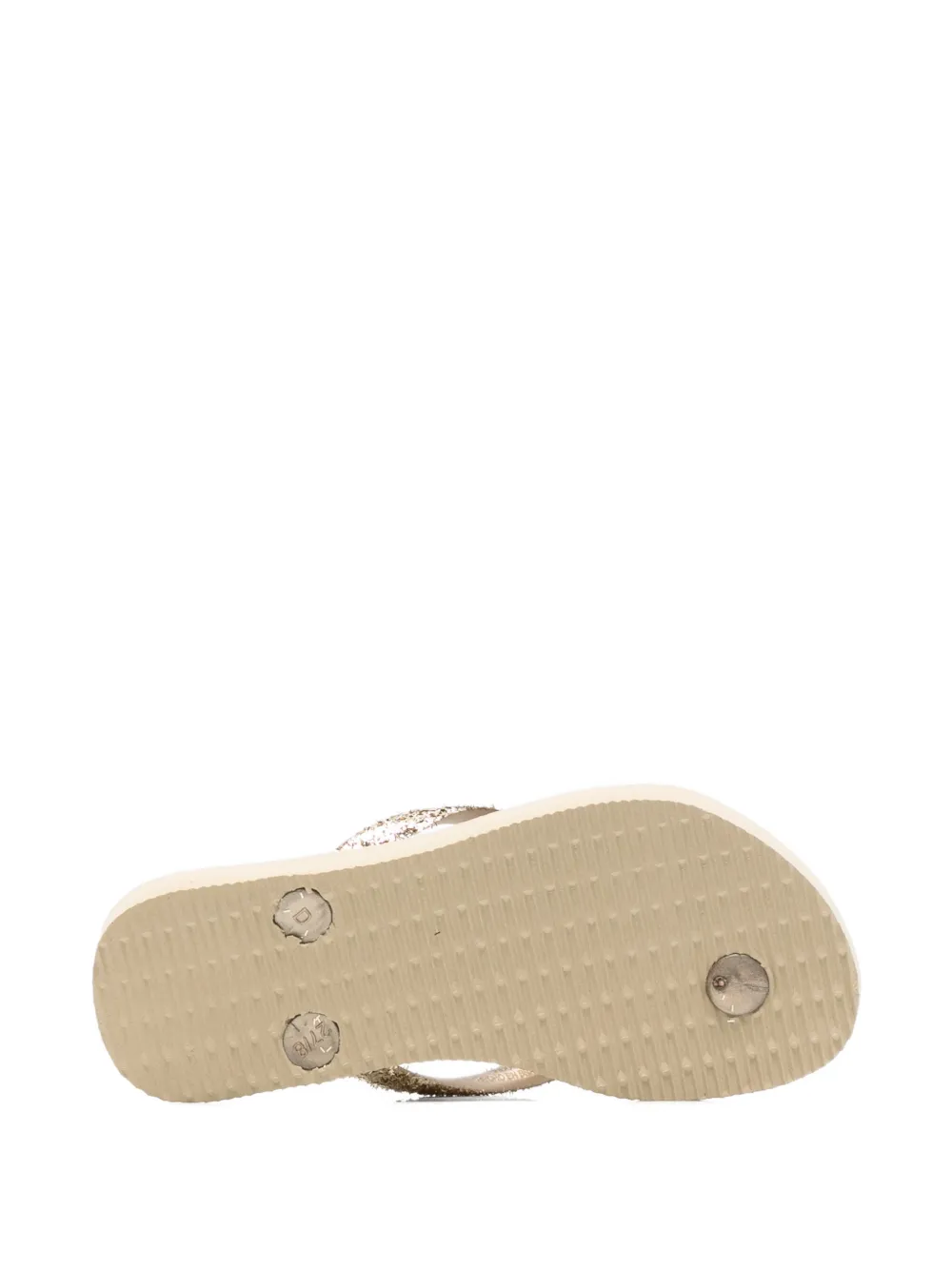 Havaianas Kids Slim Glitter II logo-plaque flip flops Goud