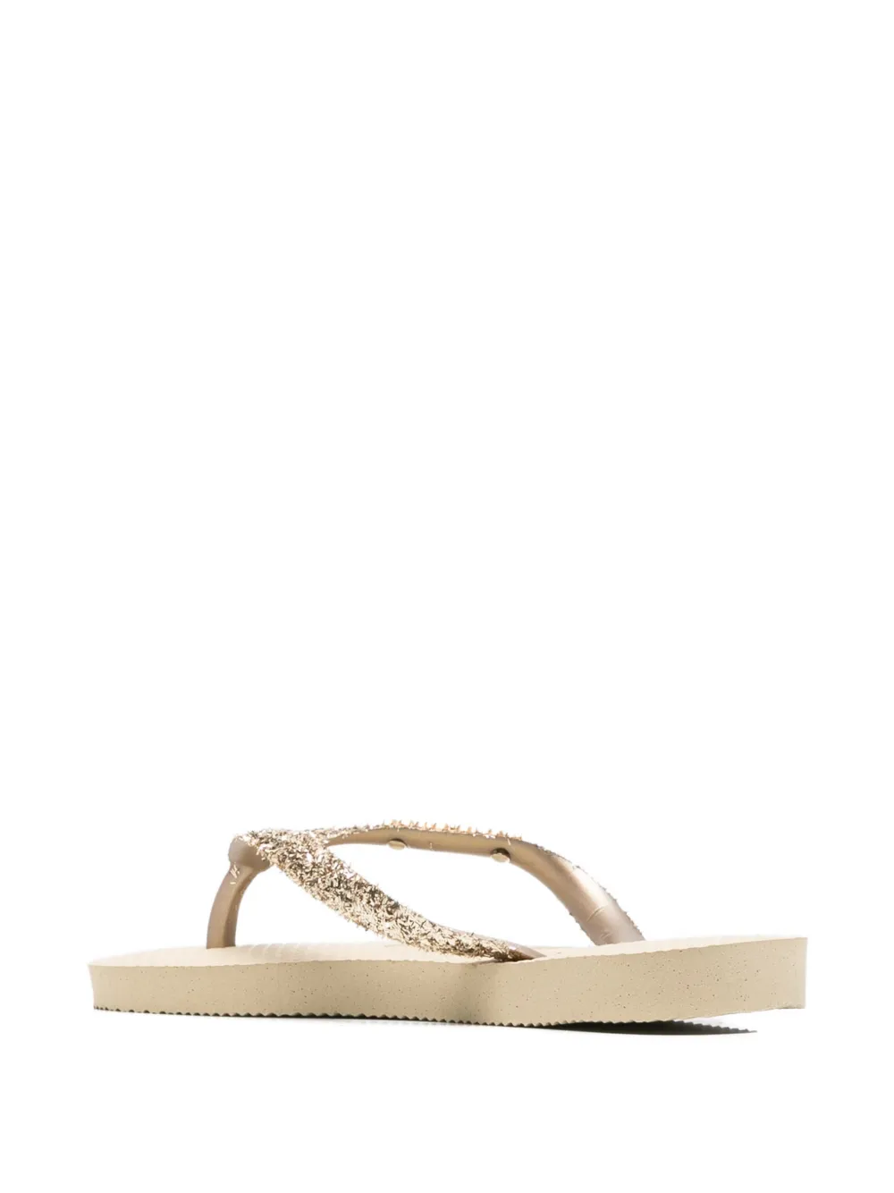 Havaianas Kids Slim Glitter II logo-plaque flip flops Goud
