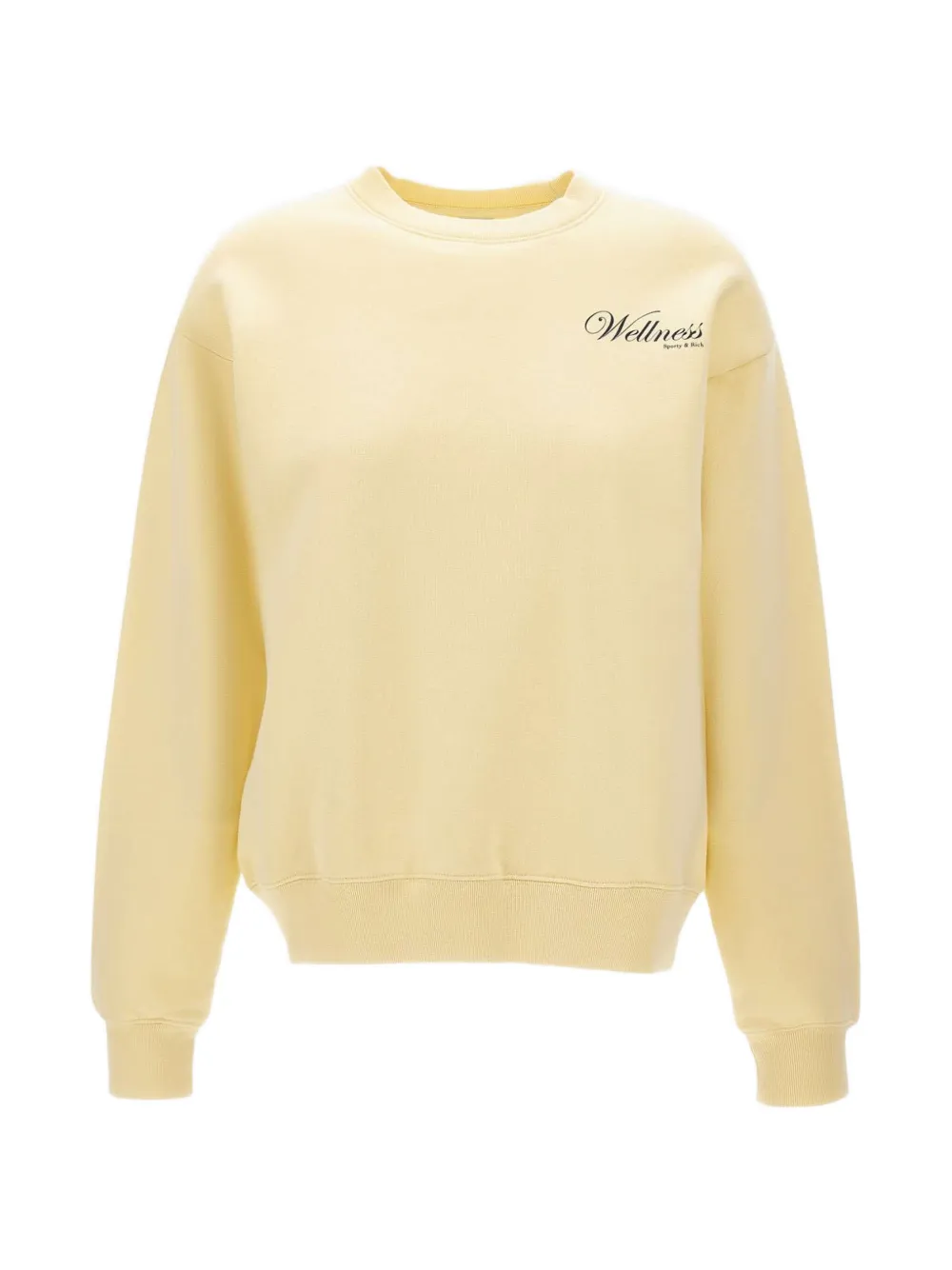 Sporty & Rich Avenue graphic-print sweatshirt - Gelb