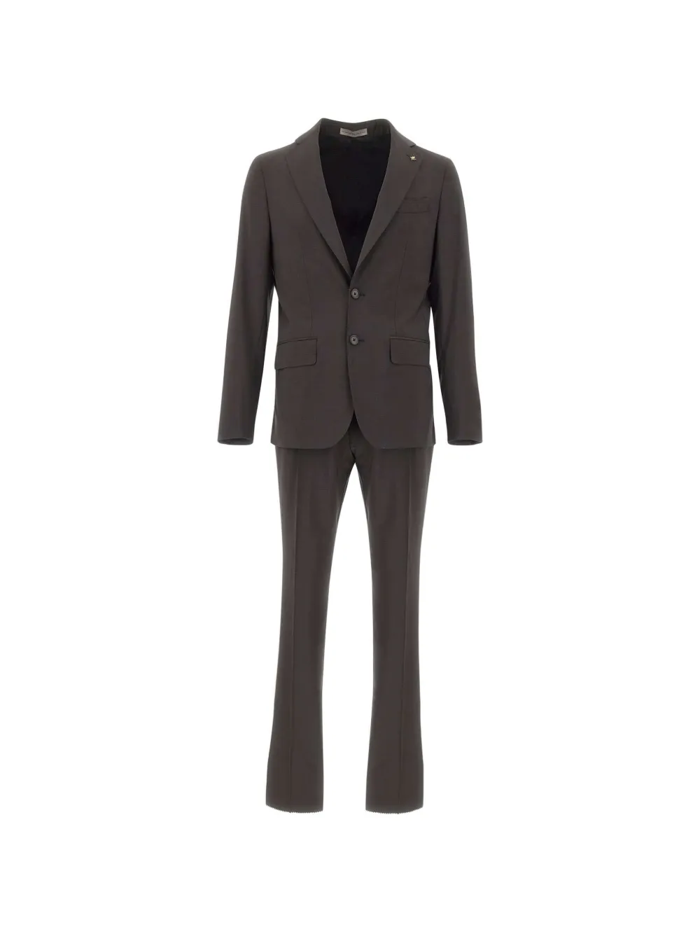 Corneliani single-breasted peak-lapel suit - Marrone