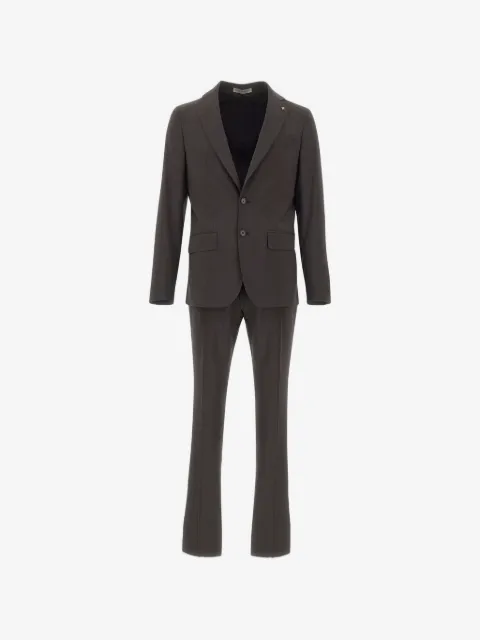 Corneliani single-breasted peak-lapel suit