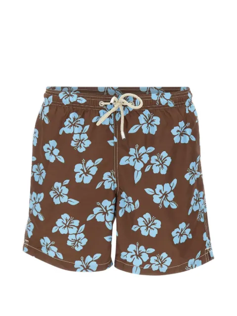 MC2 Saint Barth Lighting Tiki hibiscus-print swim shorts