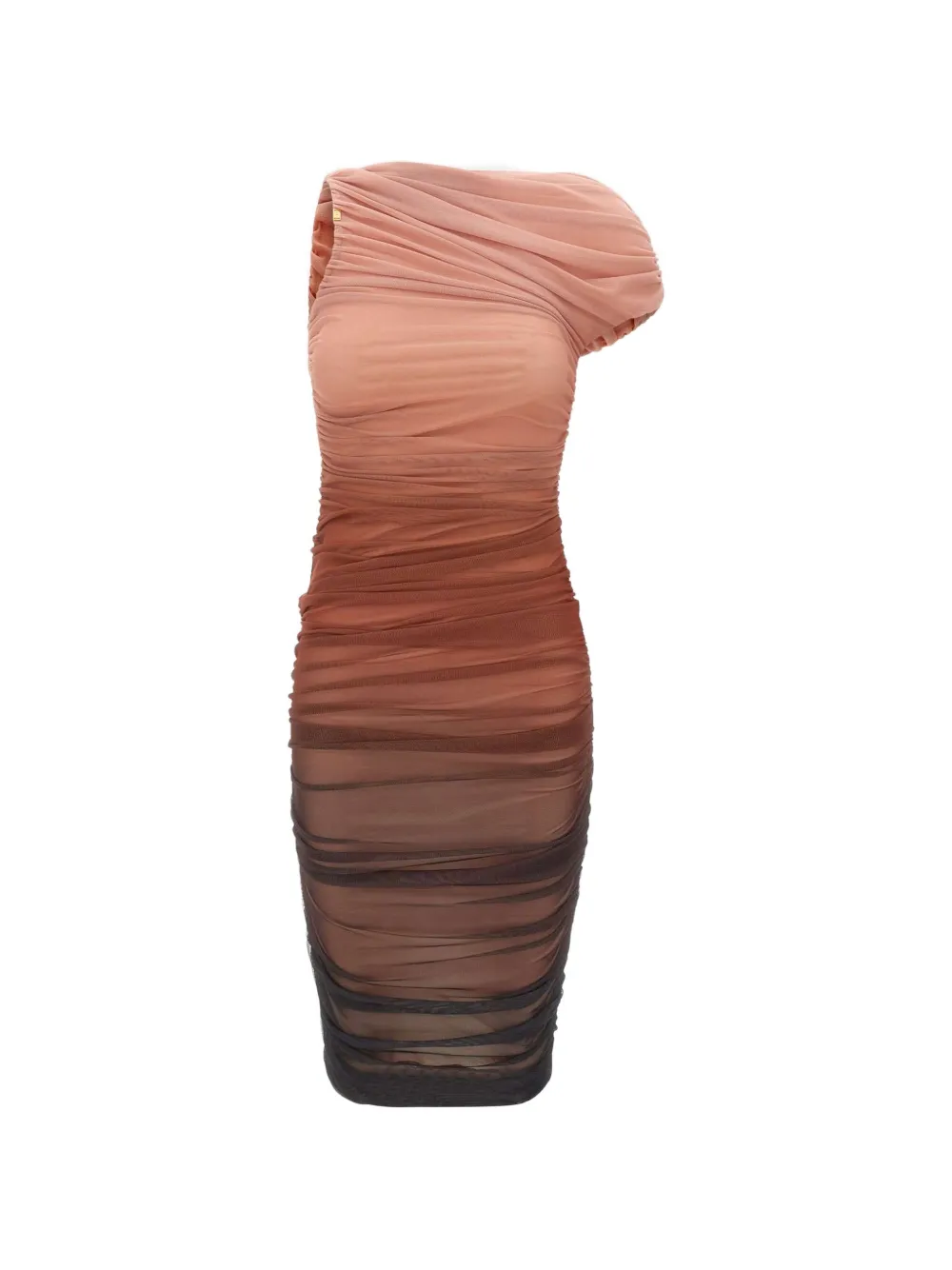 Elisabetta Franchi draped degradé-effect midi dress - Rosa