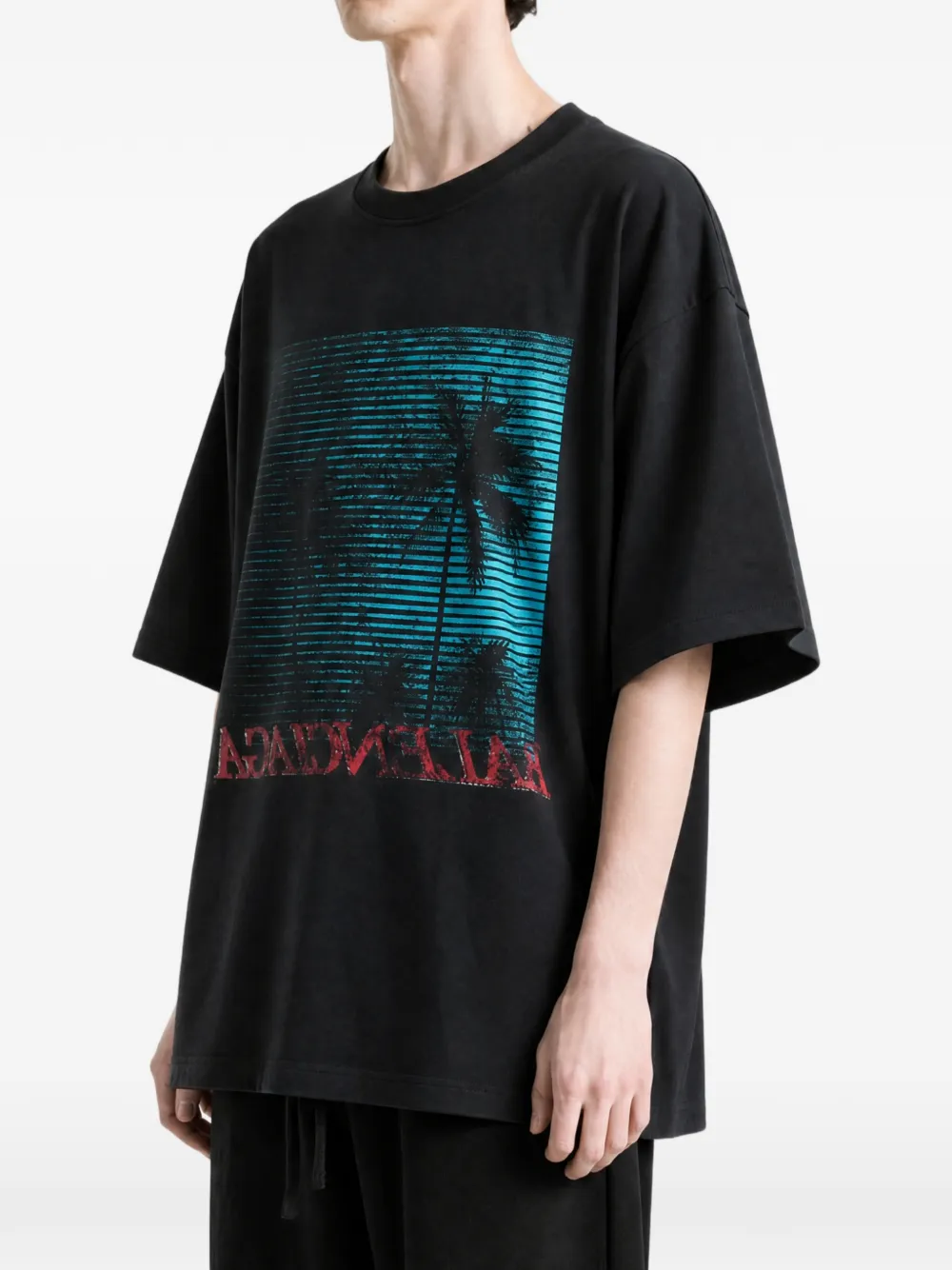 Balenciaga Vintage Holiday T-shirt met print Zwart
