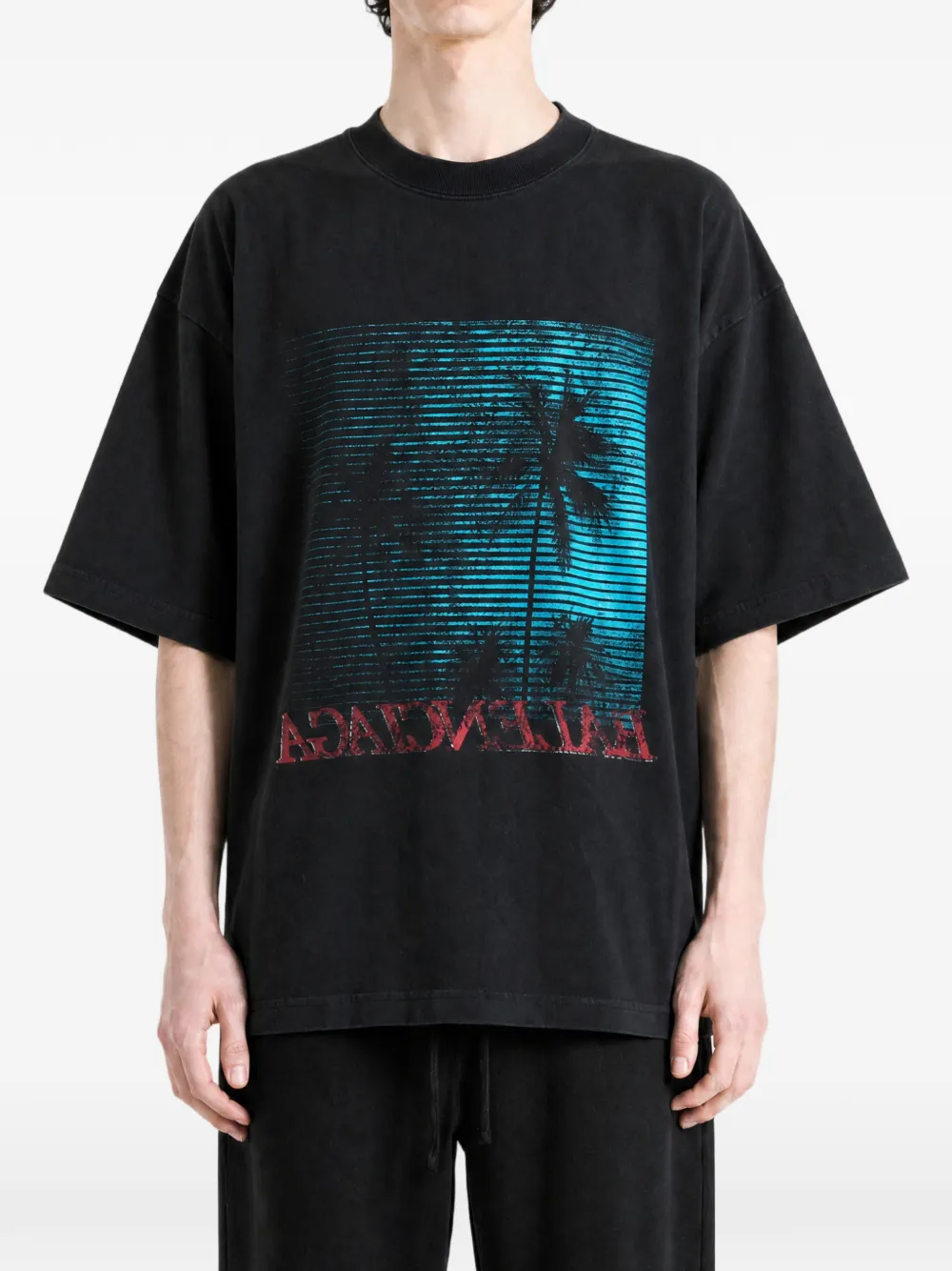 Balenciaga Vintage Holiday T-shirt met print Zwart