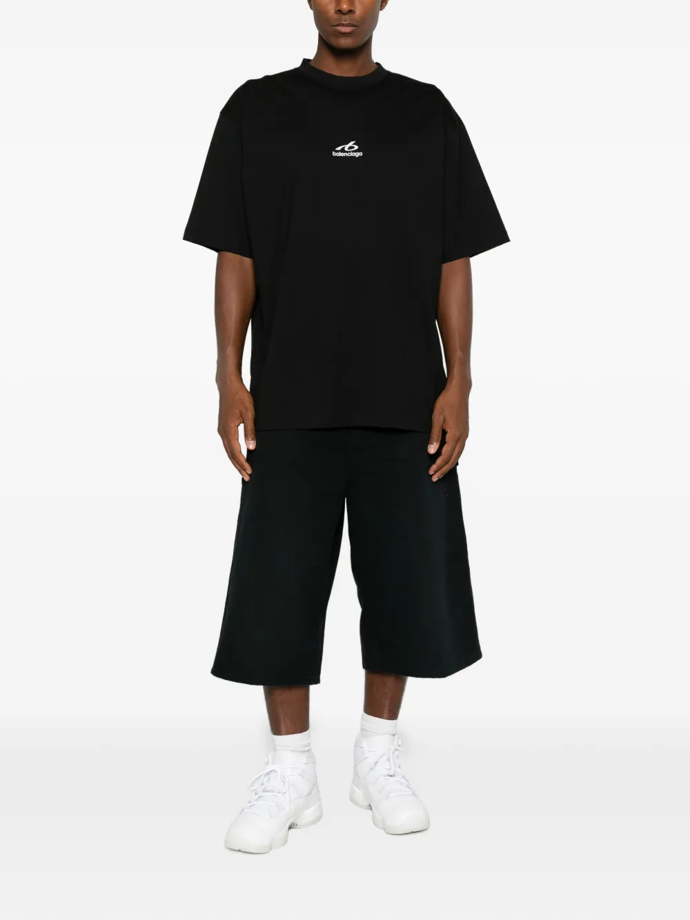 Balenciaga Bodies medium-fit T-shirt Zwart