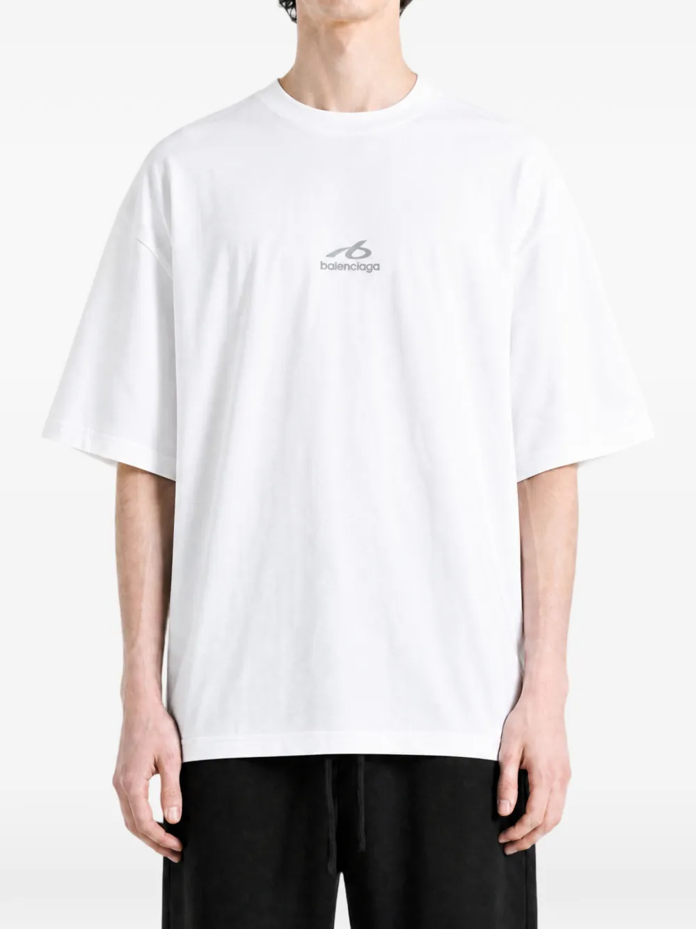 Balenciaga T-shirt met logo-print Wit