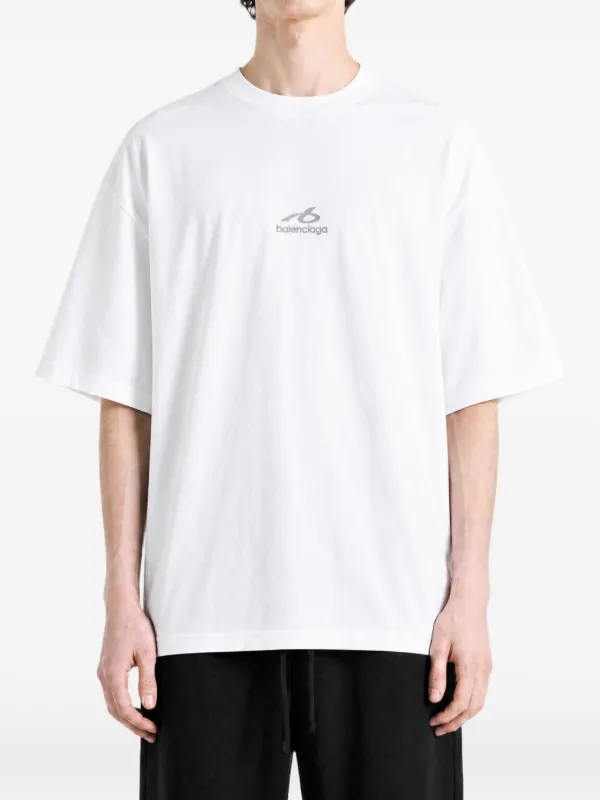 Balenciaga ロゴミィディアム Tシャツ | ホワイト | FARFETCH JP