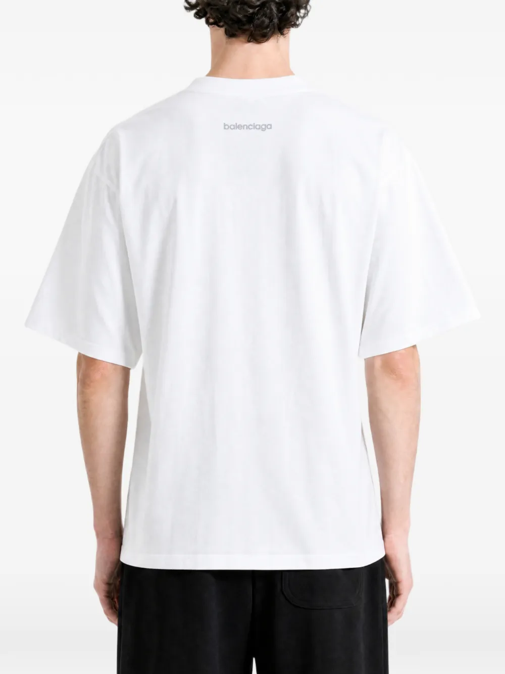 Balenciaga T-shirt met logo-print Wit