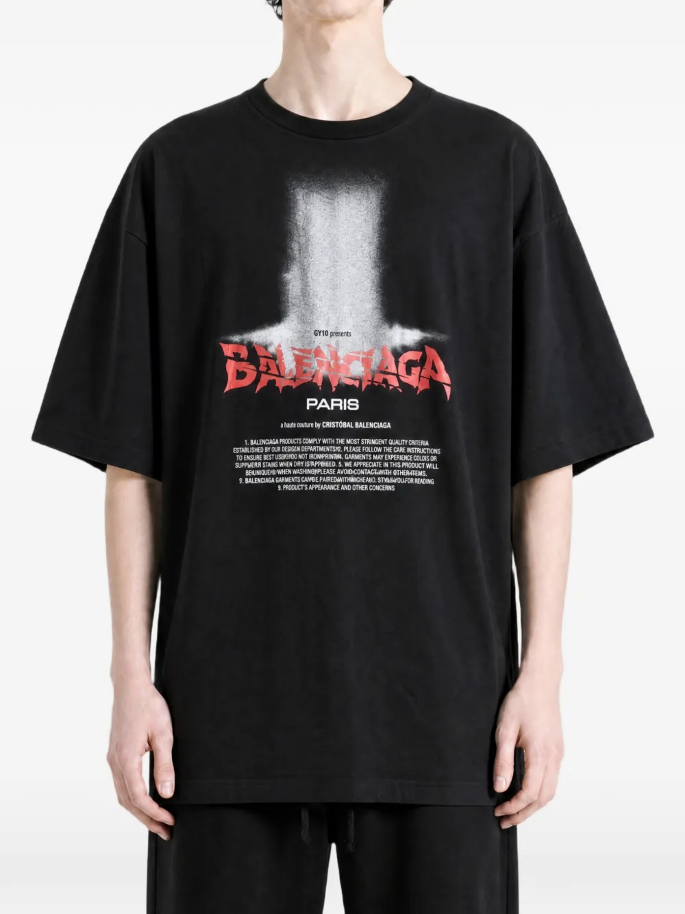 Balenciaga The Door graphic-print T-shirt | Black | FARFETCH