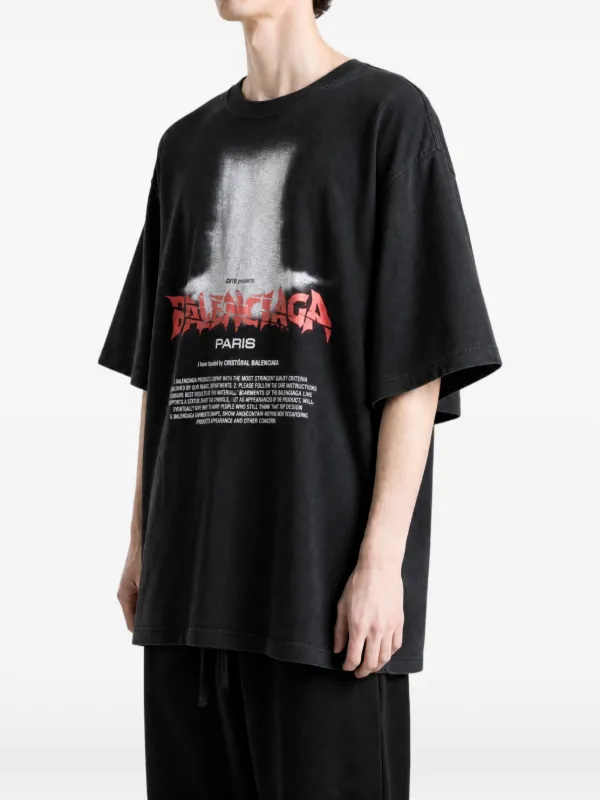 Balenciaga The Door graphic-print T-shirt | Black | FARFETCH