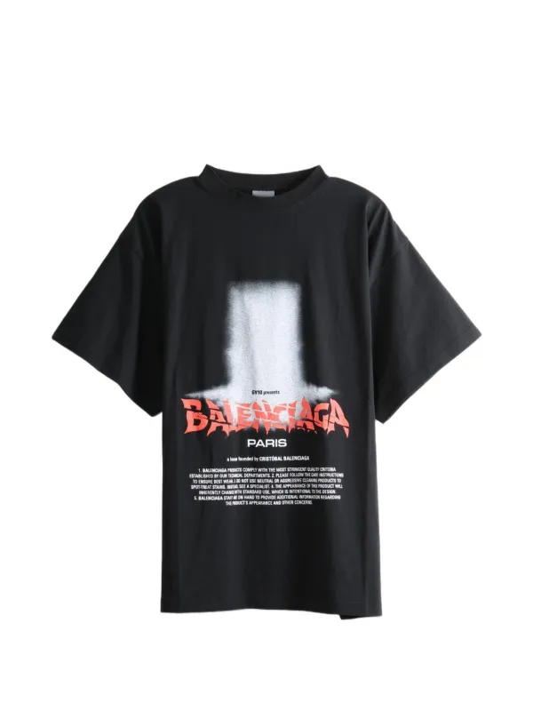 Balenciaga The Door graphic-print T-shirt | Black | FARFETCH