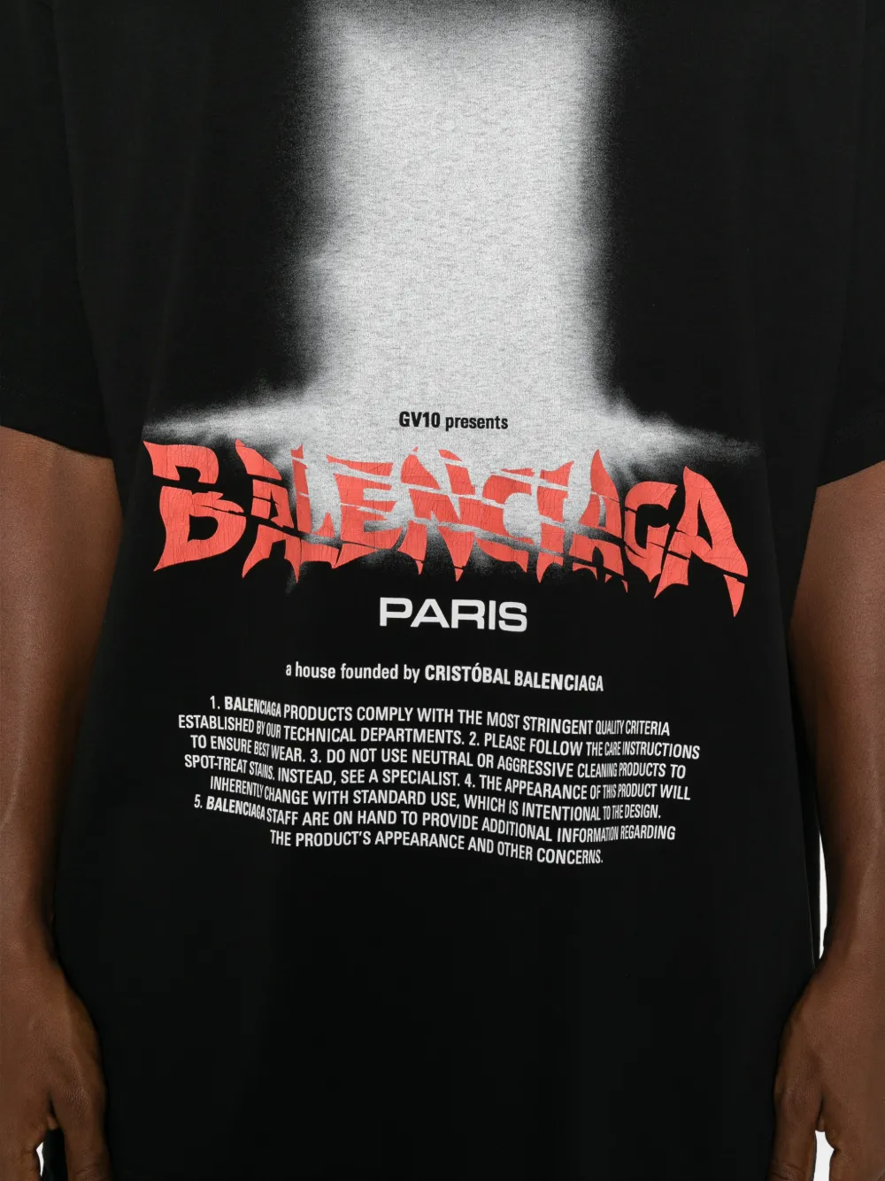 Balenciaga The Door T-shirt Zwart