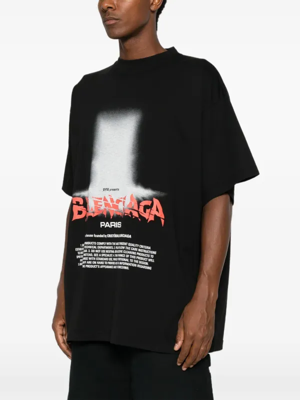 Balenciaga The Door Oversized T-shirt | Black | FARFETCH