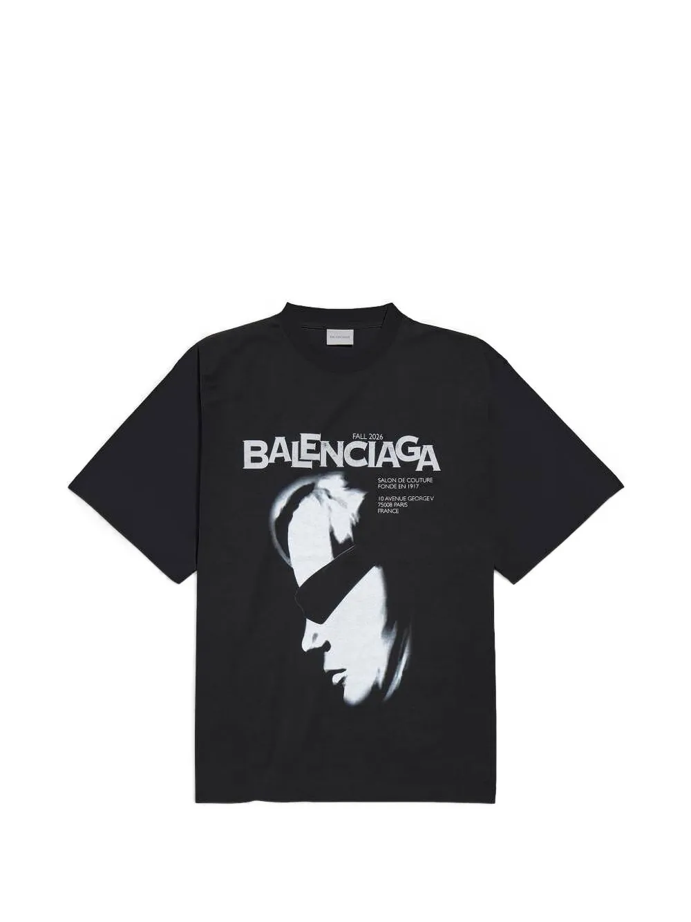 Balenciaga Lady In Shades T-shirt met grafische print Zwart