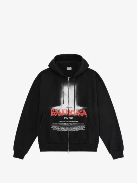 Balenciaga The Door graphic-print zip-up hoodie