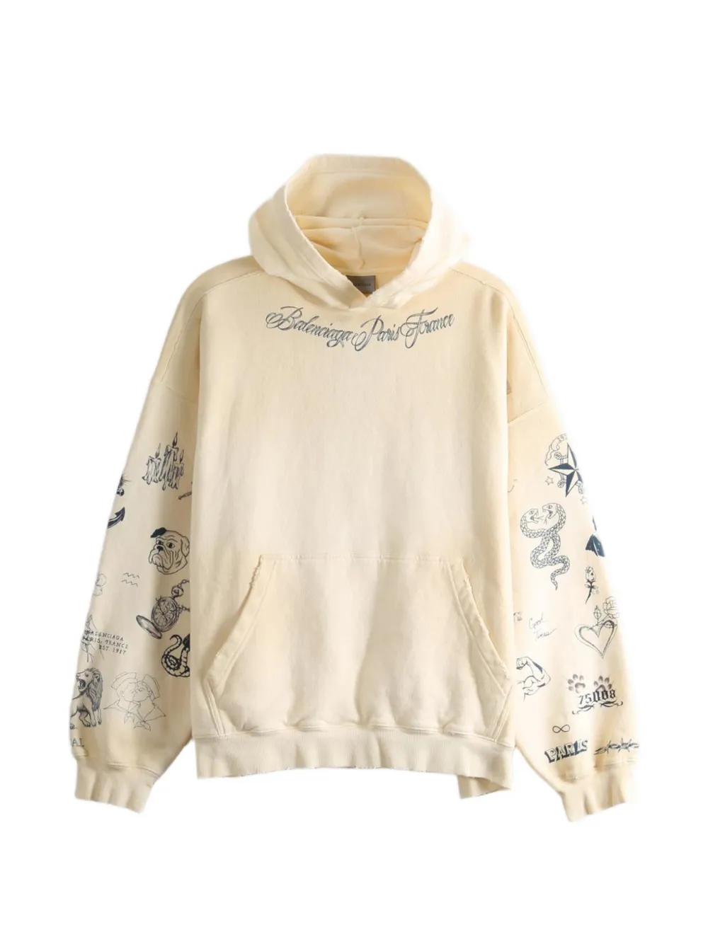Balenciaga cotton hoodie - Neutrals