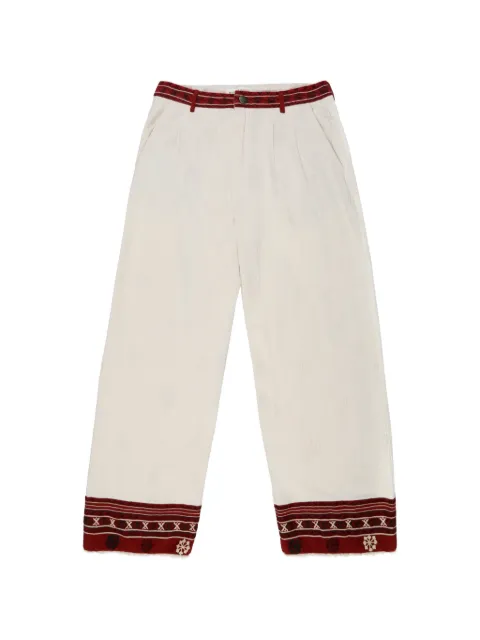 MAISON HOTEL Gilberto embroidered trousers