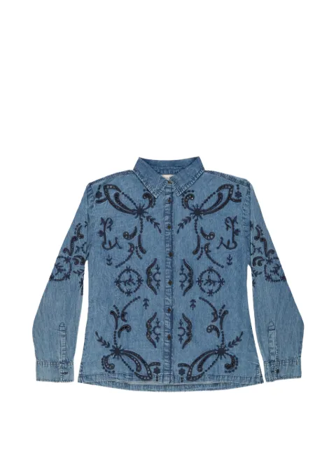 MAISON HOTEL Stella Constellation embroidered denim shirt