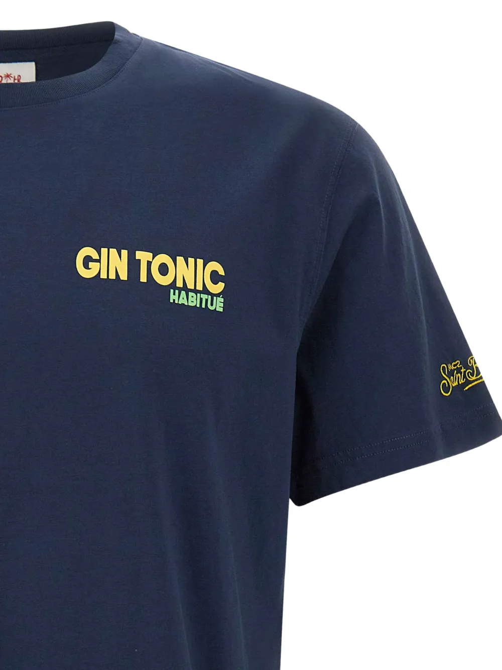 MC2 Saint Barth T-shirt met geborduurd logo Blauw
