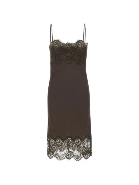 HERSKIND vestido festoneado con ribete de encaje