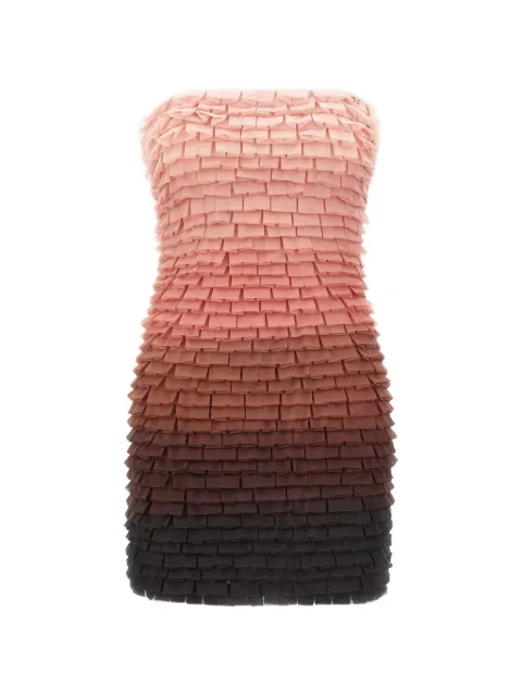 Elisabetta Franchi ruffled dégradé mini dress