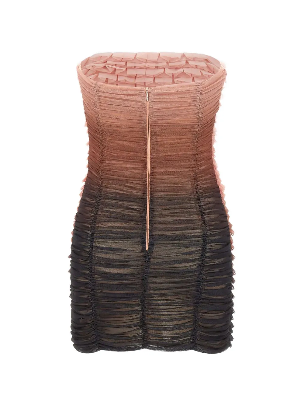 Elisabetta Franchi Dégradé mini-jurk met ruches Roze