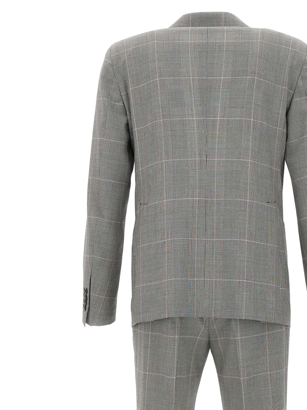 Tagliatore Prince of Wales pak met dubbele rij knopen Grijs