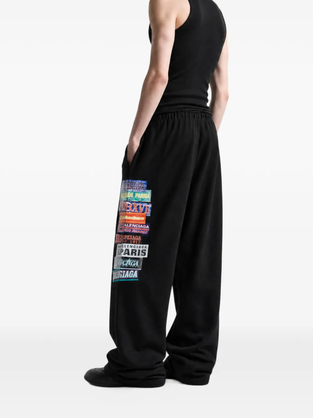 Balenciaga Baggy joggingbroek Zwart