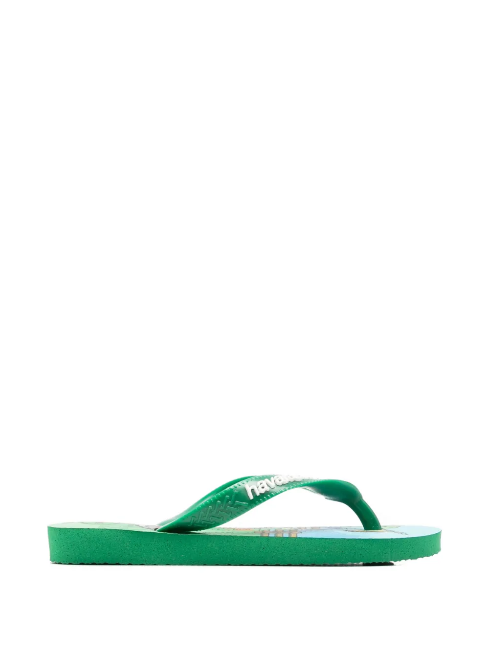 Havaianas Kids x Minecraft logo-detail flip flops Groen