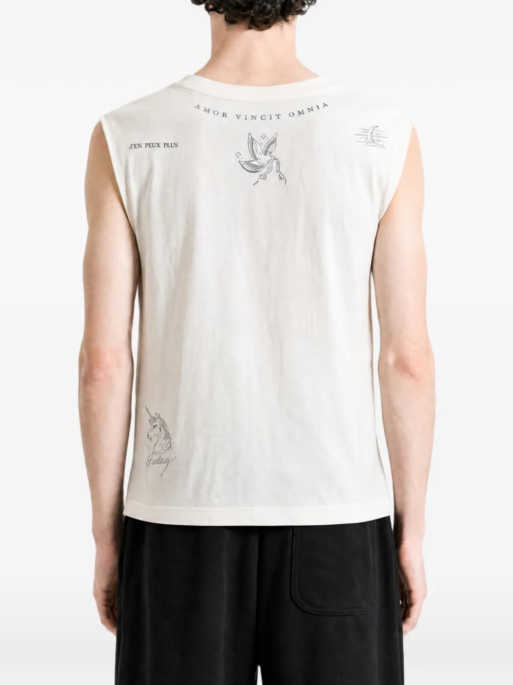 Balenciaga Tanktop met print Wit