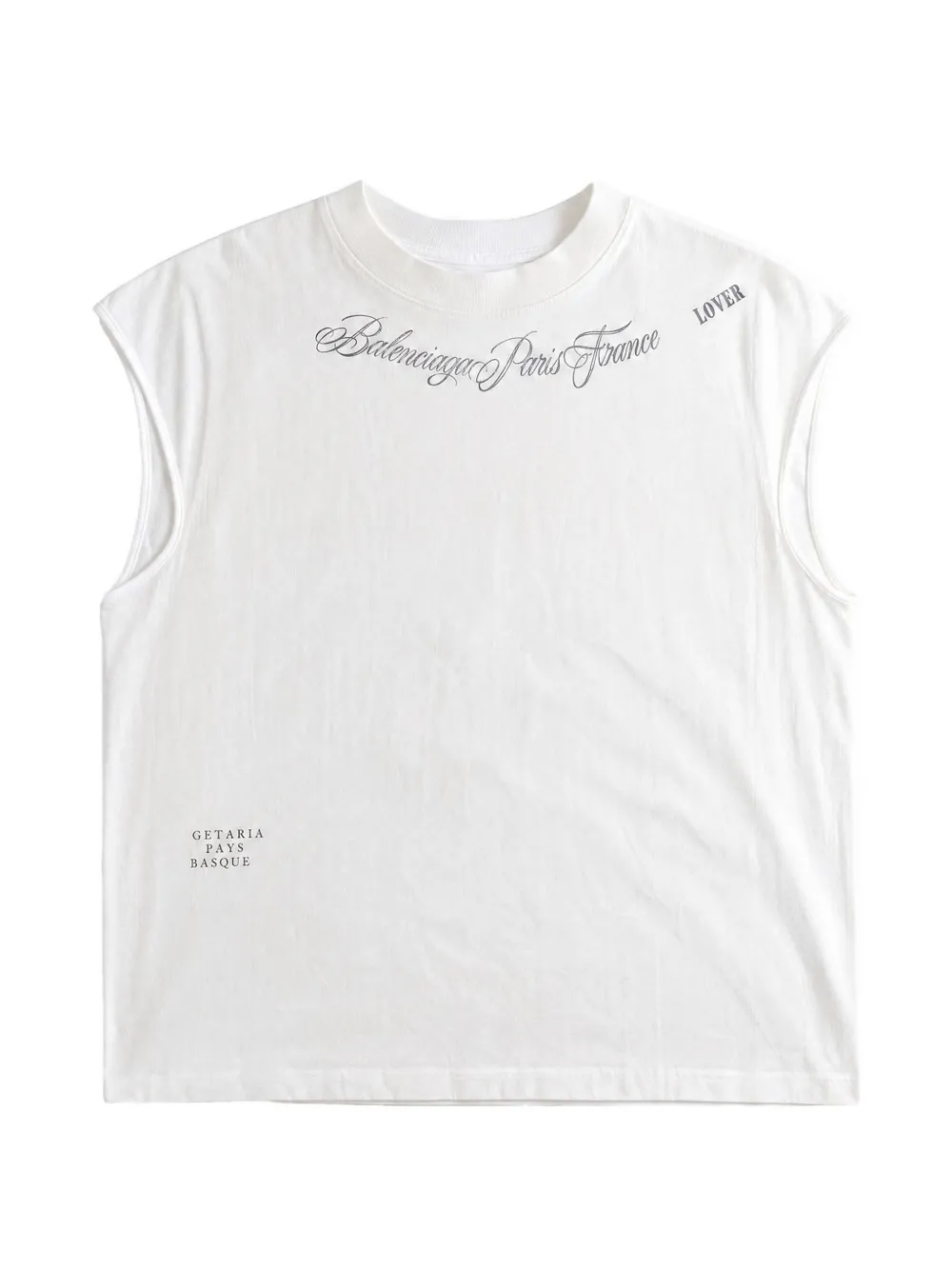 Balenciaga graphic-print tank top - Weiß