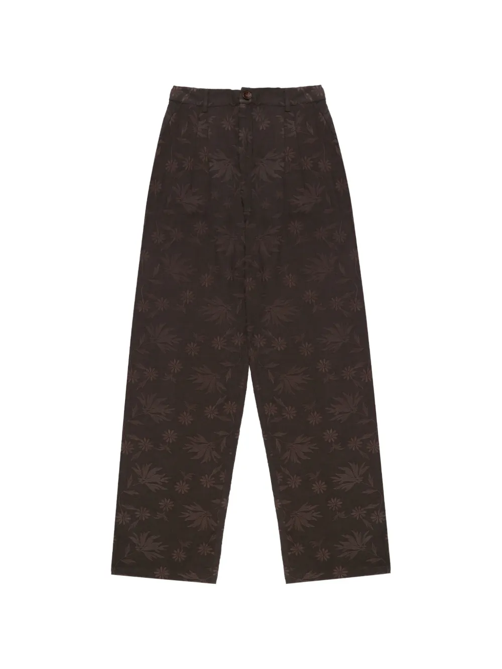 MAISON HOTEL Xian floral-embroidered trousers - Nero