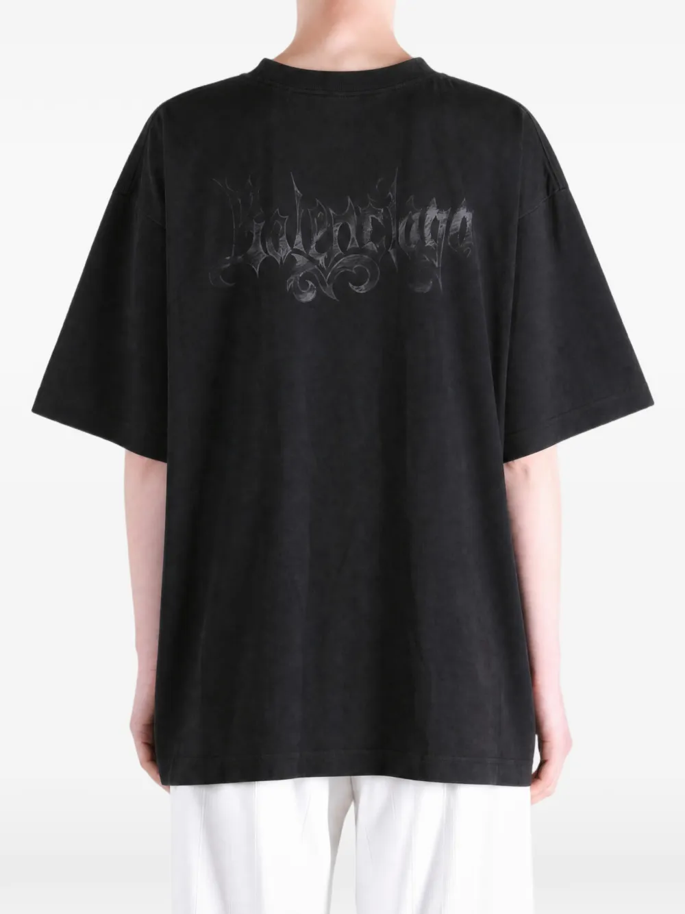Balenciaga T-shirt met logoprint Zwart