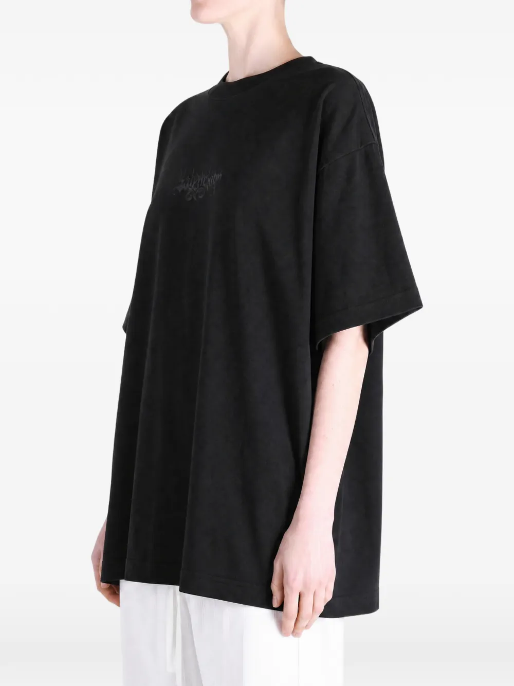 Balenciaga T-shirt met logoprint Zwart