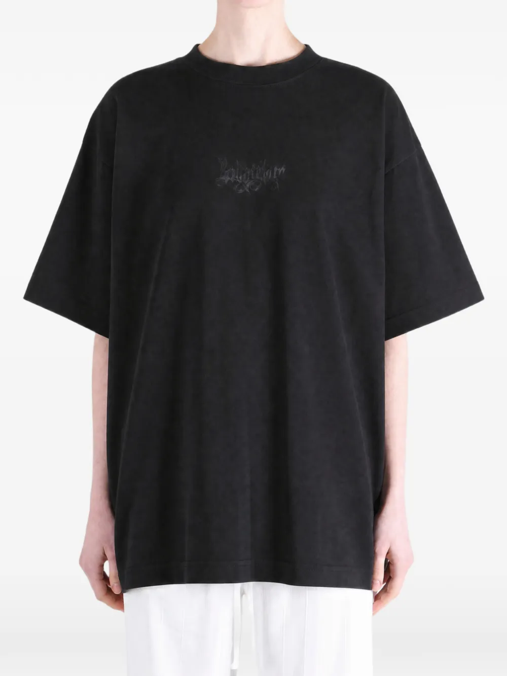 Balenciaga T-shirt met logoprint Zwart