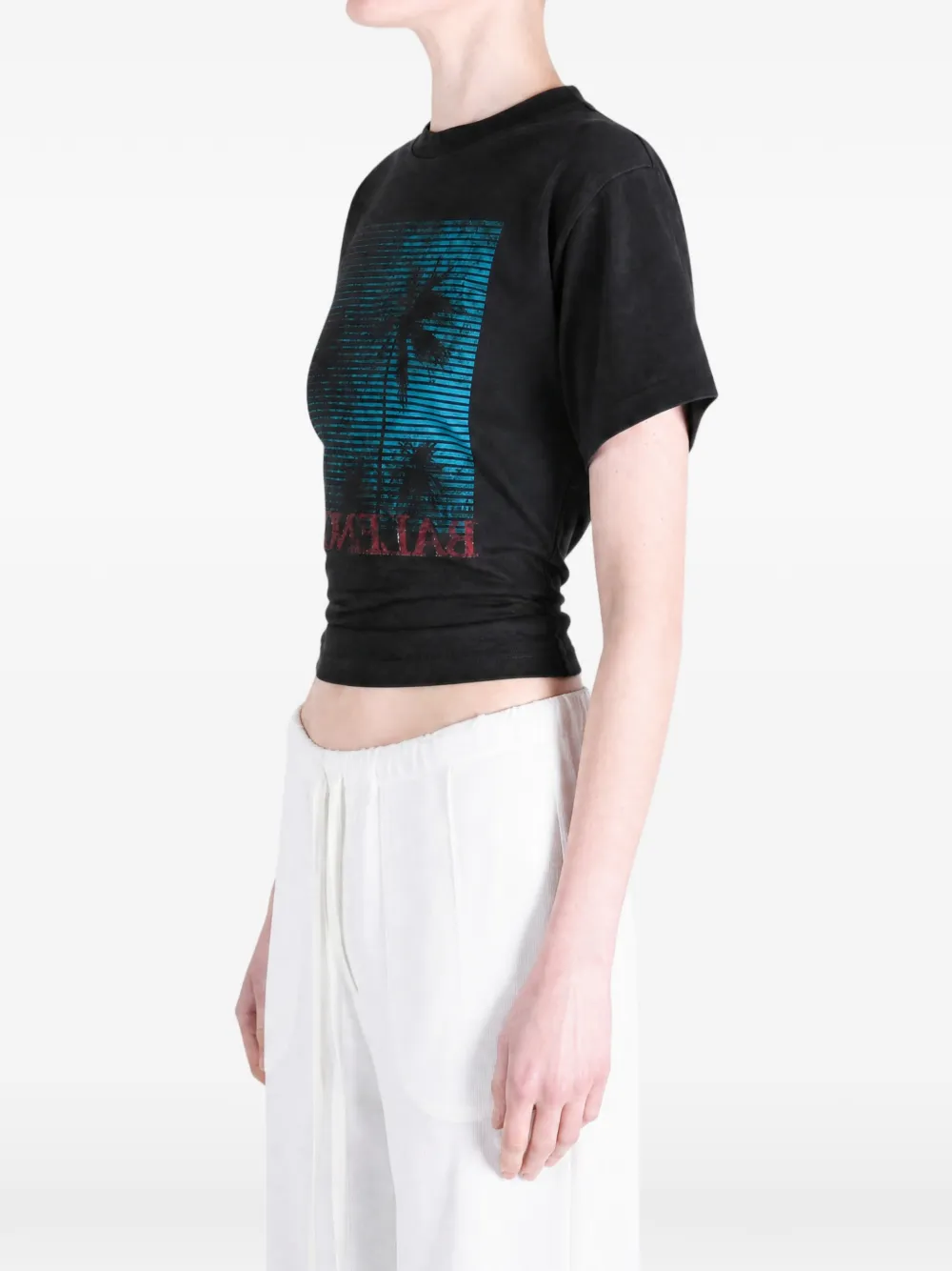 Balenciaga T-shirt met grafische print Zwart