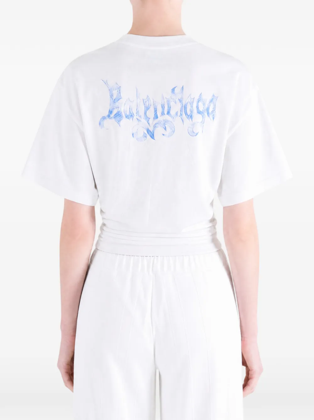 Balenciaga T-shirt met logoprint Wit